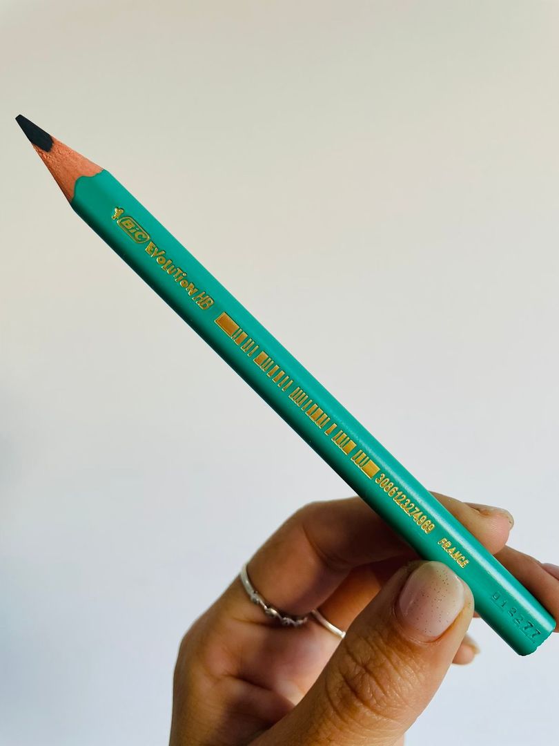 Lapiz Negro Bic Evolution Triangular Grande 