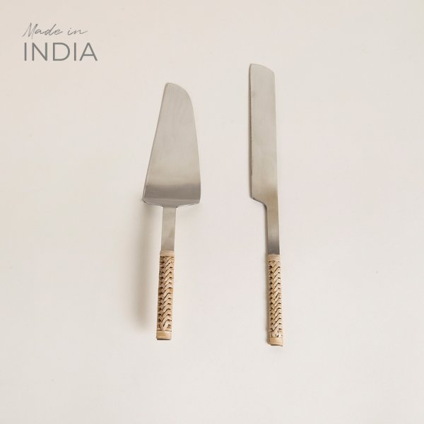 Set X 2 Cubiertos Para Torta 30 Cm