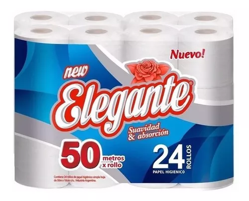 Rollo Papel Higienico Elegante X Unidad