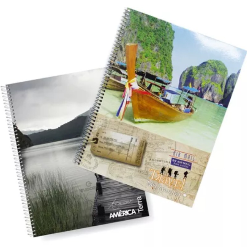 Cuaderno 29.7 X 80hjs Mis Apuntes Con Espiral 