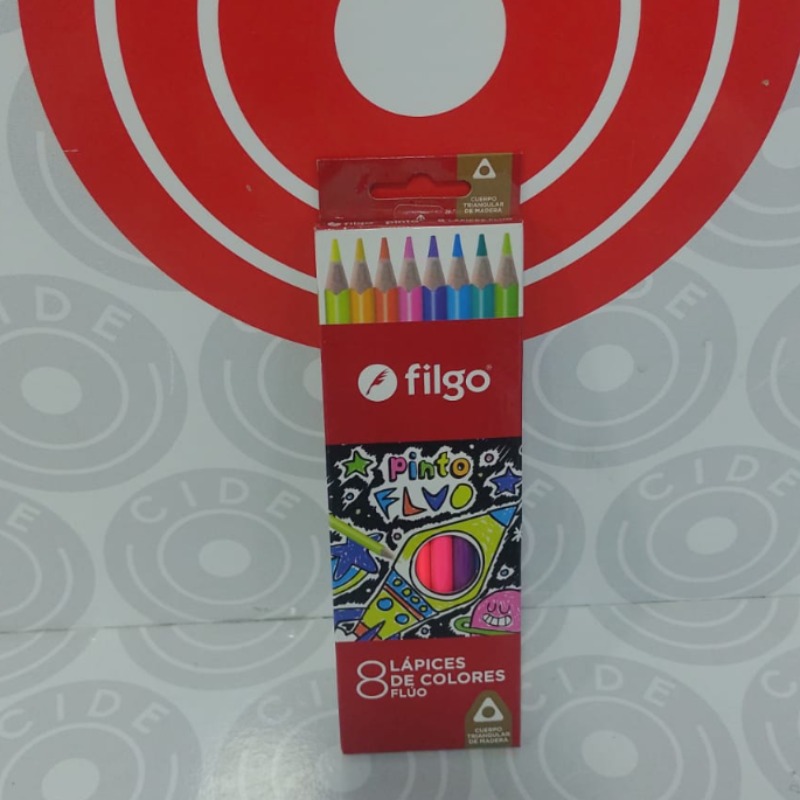 Lapiz Filgo Fluo X8
