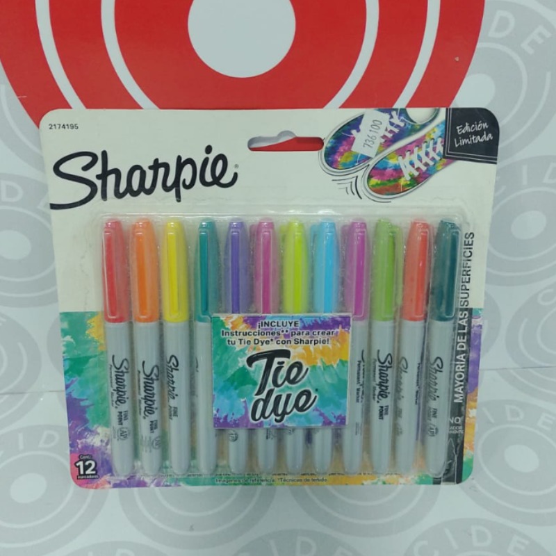 Marcador Sharpie Tie Dye X12
