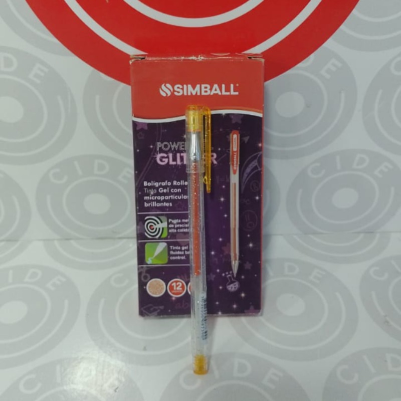 Boligrafo Simball Con Brillo O Gel