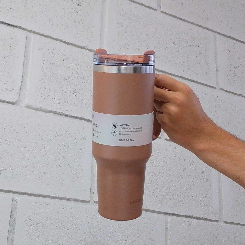 Vaso Termico Con Bombilla 1200ml