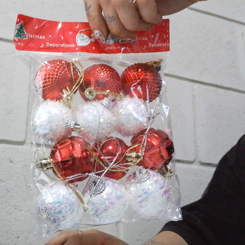 Esferas NavideÑas Viarias 3 Cm - 6 Cm Tornasolada