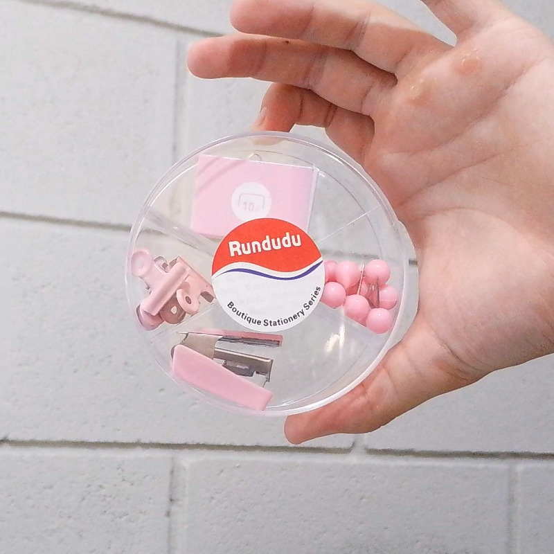 Set Libreria Con Abrochadora Mini