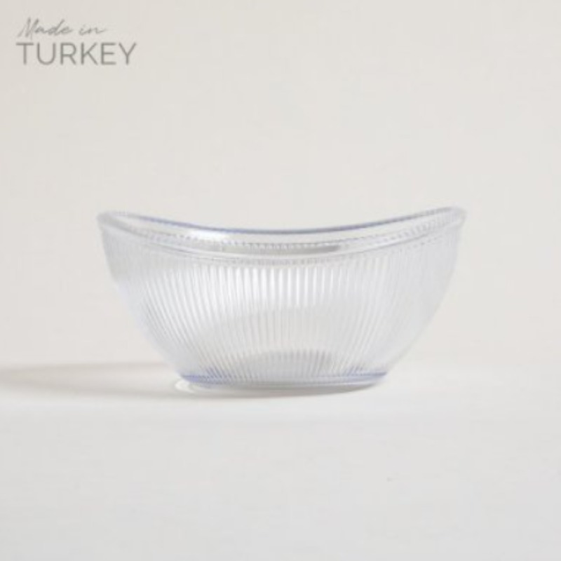 Bowl Oval De Acrilico Galata Transparente 550 Ml