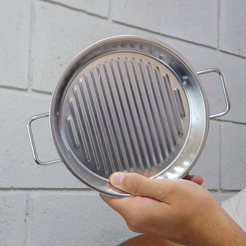 Recipiente Acanalado Con Asas 17,5 Cm