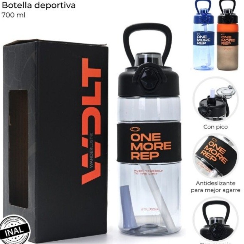 Botella Deportiva C/pico Y Antideslizante 700ml