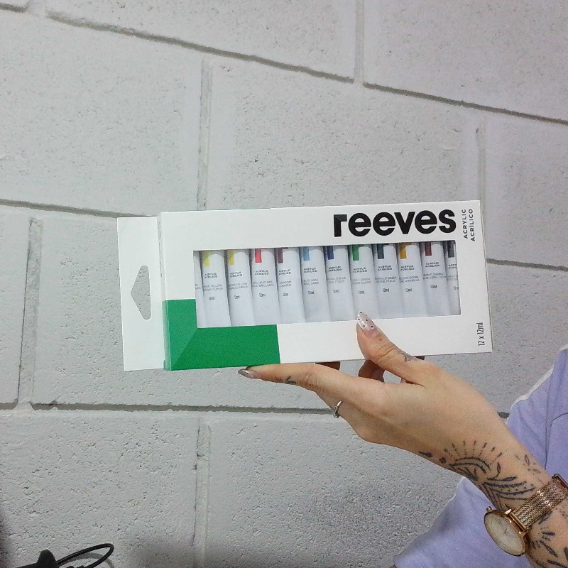 Acrilico Reeves 12x12ml
