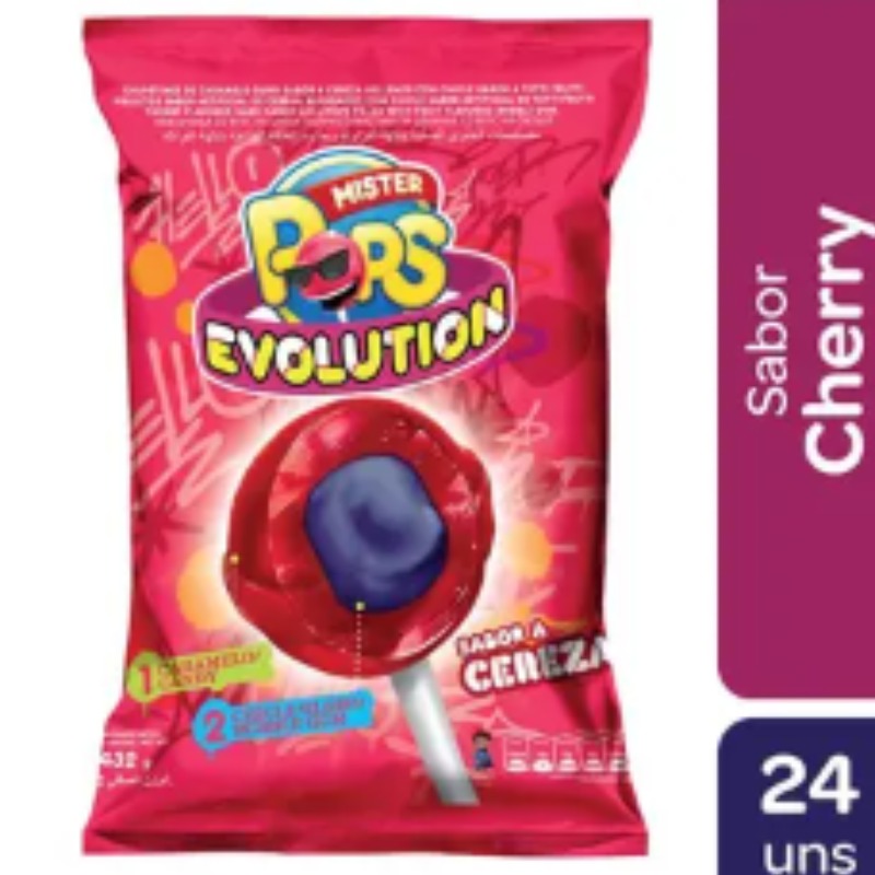 Chupetin Mr Pops Evolution X Bolsa 24u