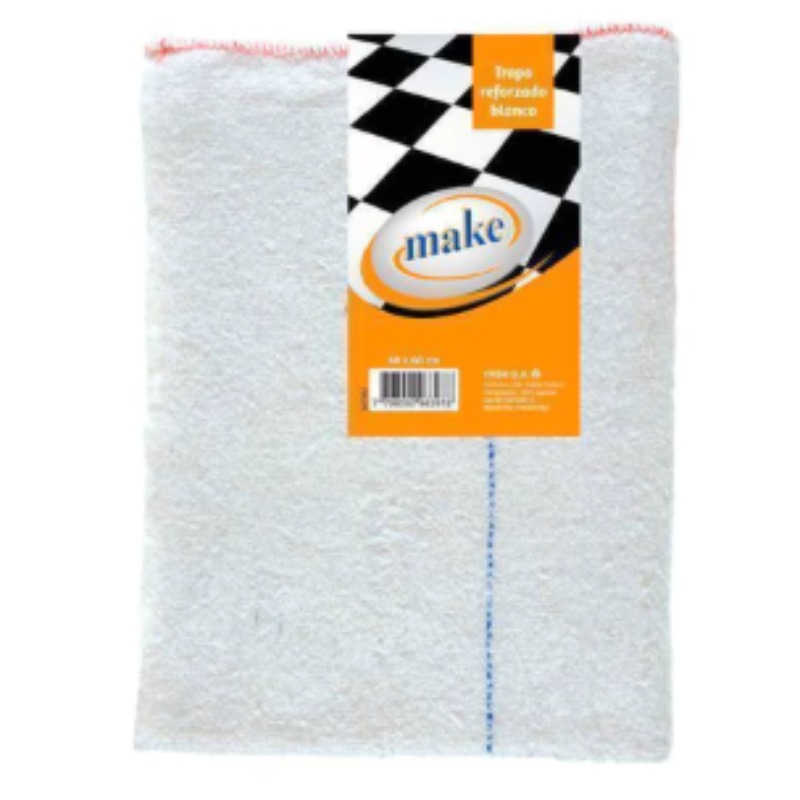 Trapo De Piso Reforzado Blanco 48x60