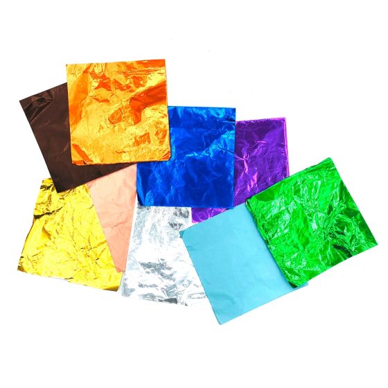 Papel Aluminio Para Bombones 8x8cm X50 Unidades