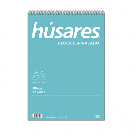 Block A4 Con Espiral X80 Hojas