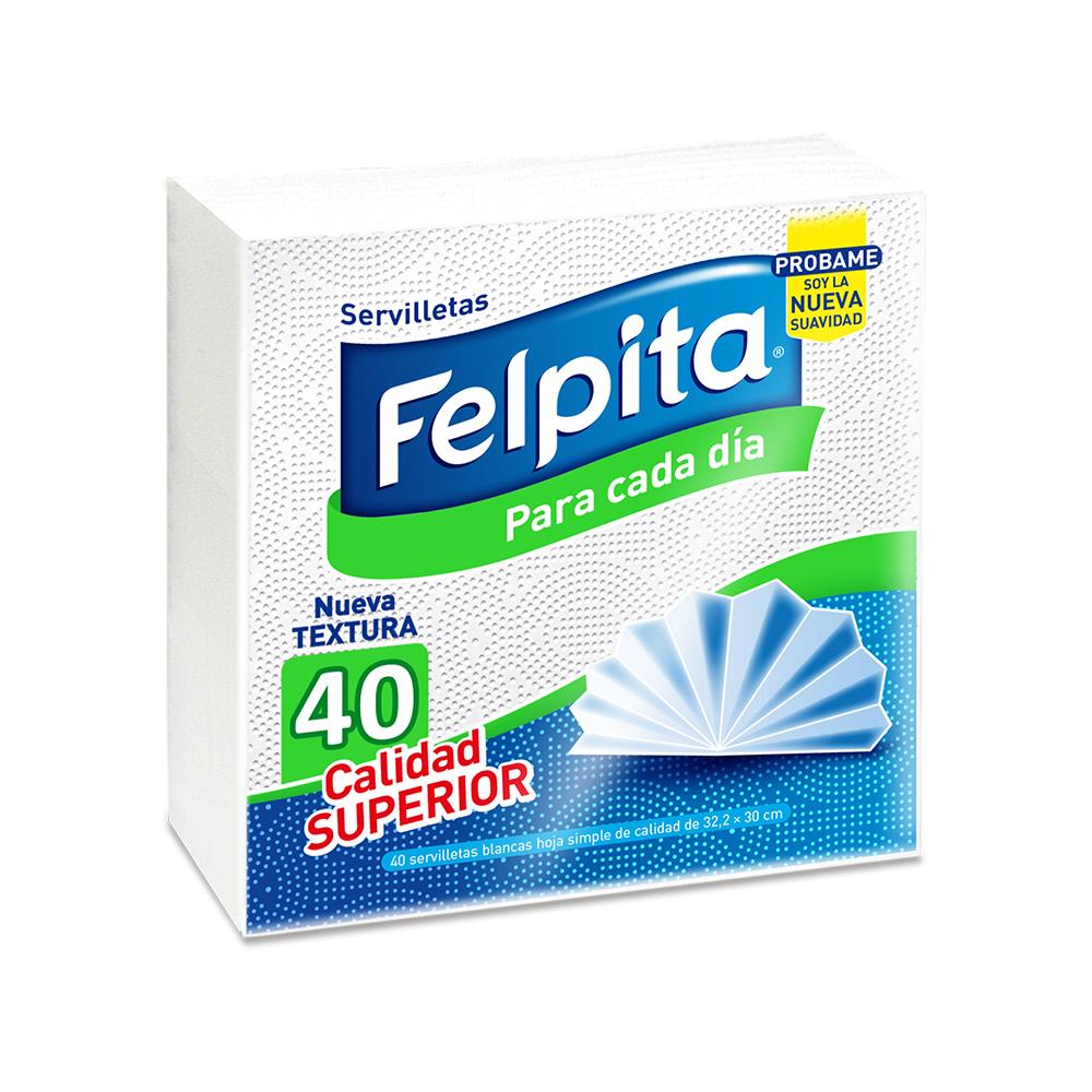 Servilleta Blanca 33x33 X40 Unidades 